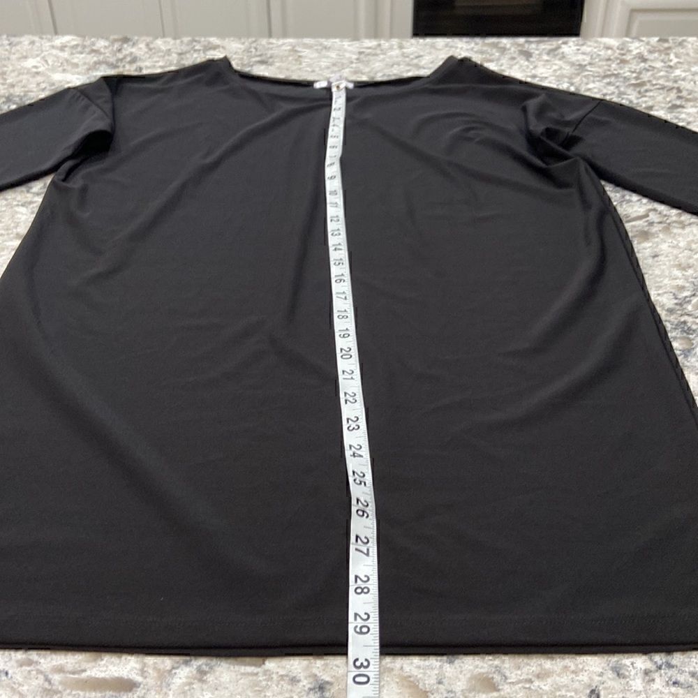 LEITH (Nordstrom)Flowy Trapeze TSHIRT Swing Dress in Black Size S  - Picture 6 of 13